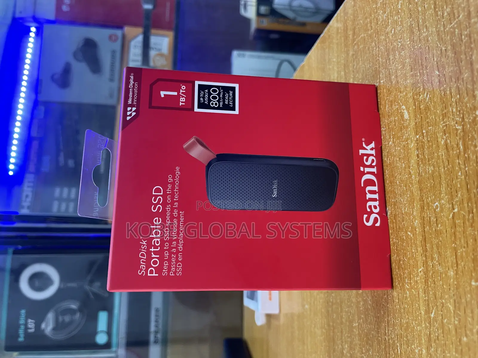 Sandisk Portable SSD 1tb 520/800mbs