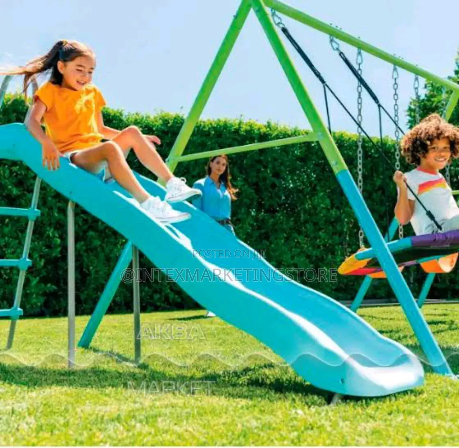 Intex Gray Swing With 5-Function Pmay Set