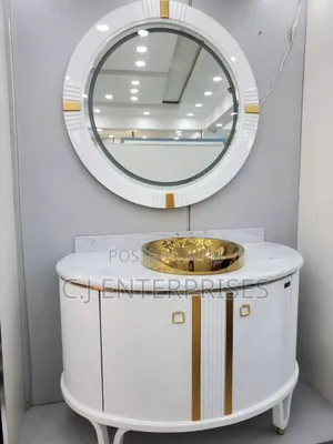 Single Cabinet Wash Hand Basin White Color