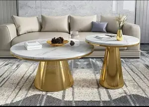 Marble Top Center Table and Stools