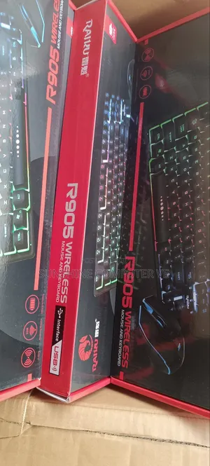 Photo - Rechargeable Keyboard and Mouse With Keyboard Light