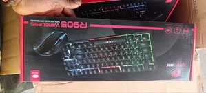 Rechargeable Keyboard and Mouse With Keyboard Light