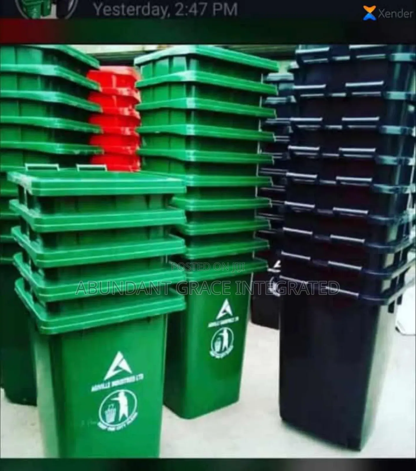 240 Litres Waste Bin.