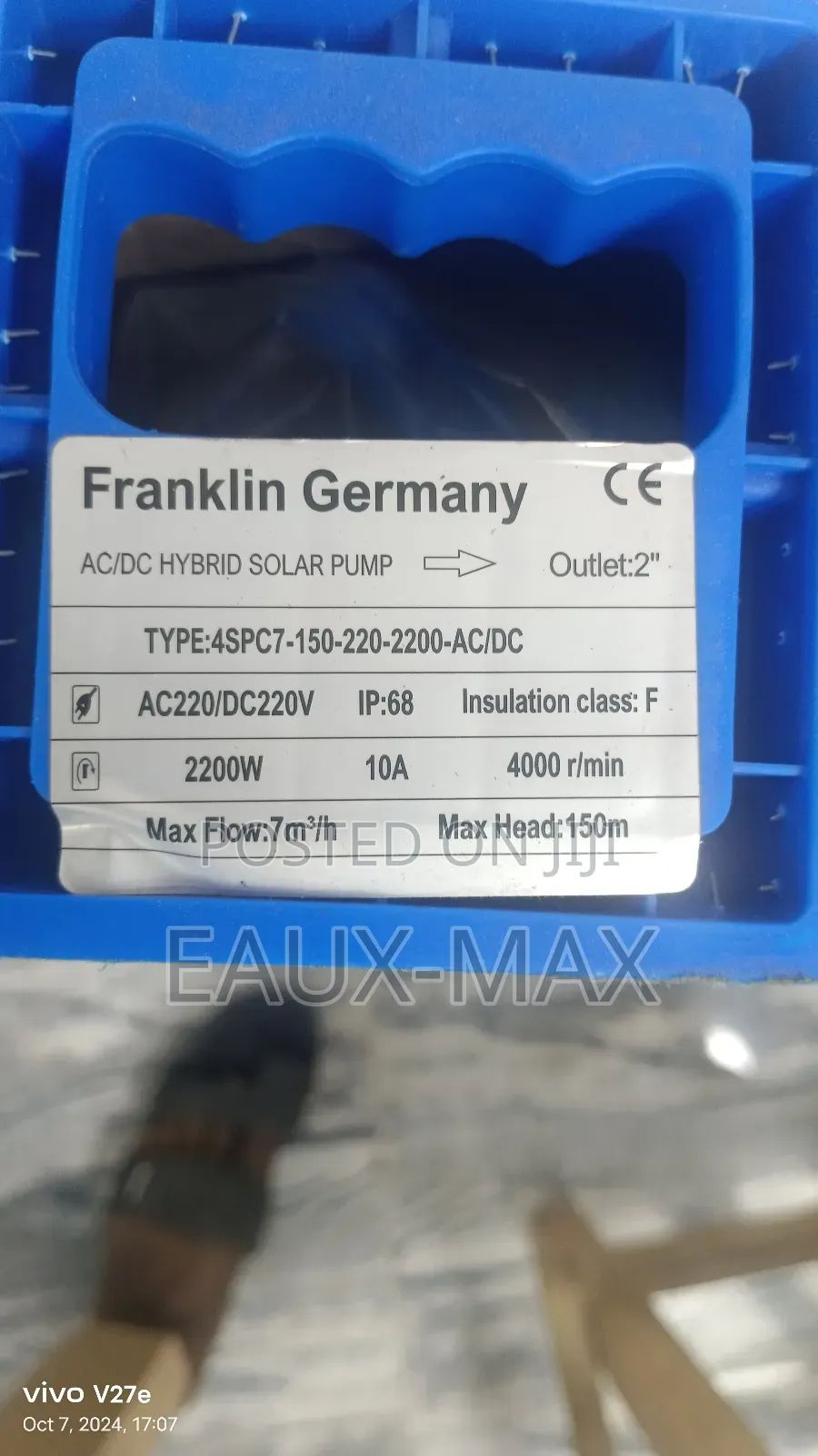 Franklin Germany Solar Submersible Water Pump