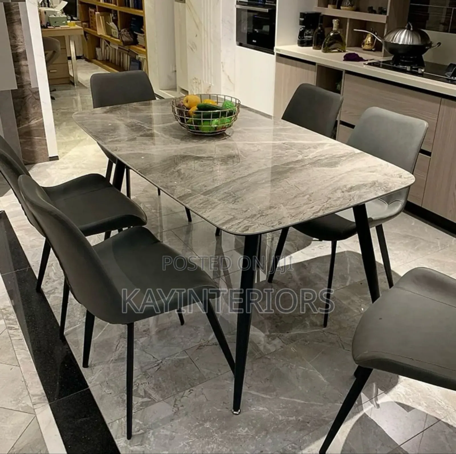 6 in 1 Marble Dinning Sets