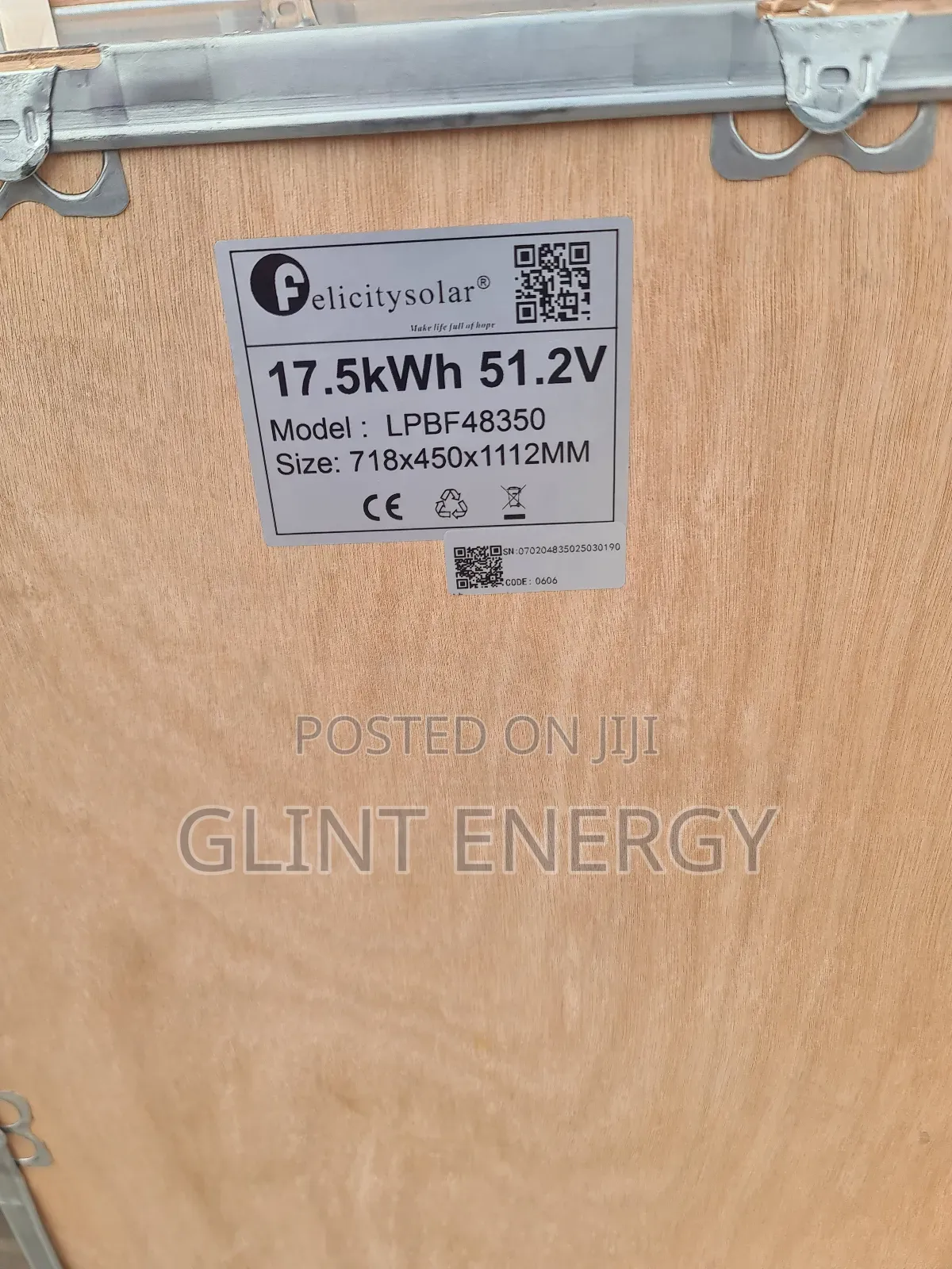17.5kwh 51.2v Felicity Lithium Batteries