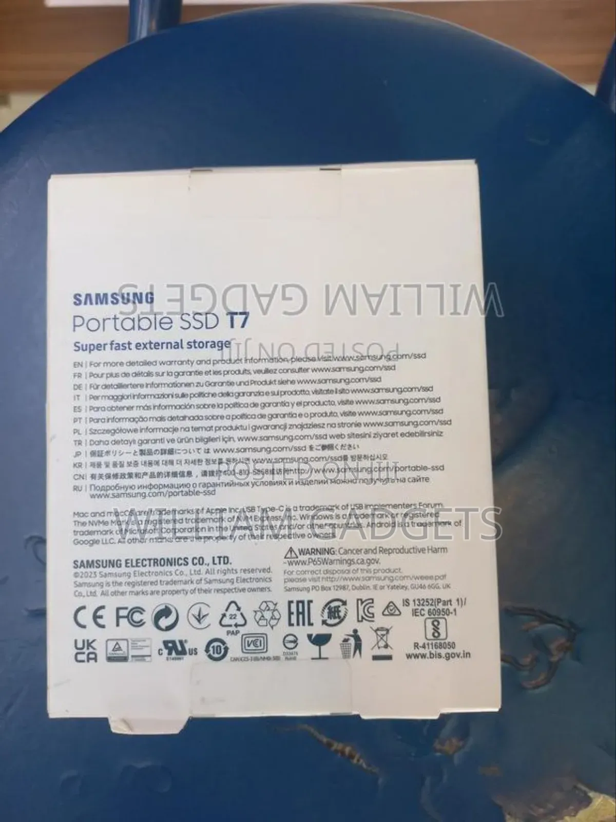 Samsung Portable SSD T7 2tb