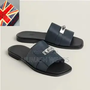 Hermes Leather Slipers 40-46