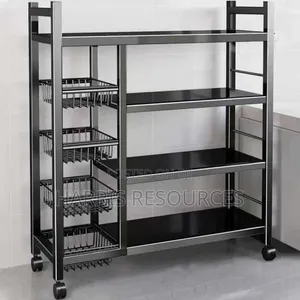 Steel Kitchen Cabinet Organiser With Rollers