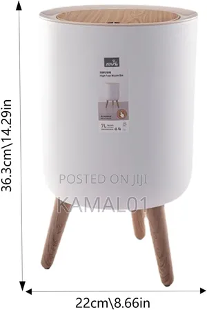 White Waste Bin - Modern White Kitchen Bin