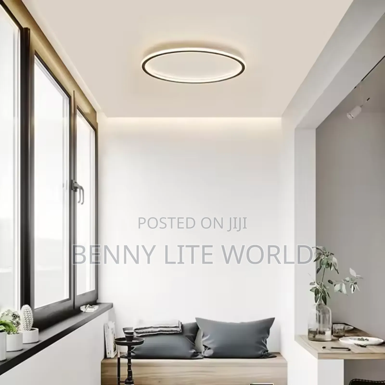 Led Ceiling Light Flush Mount Fixture 3 Color Dimming.