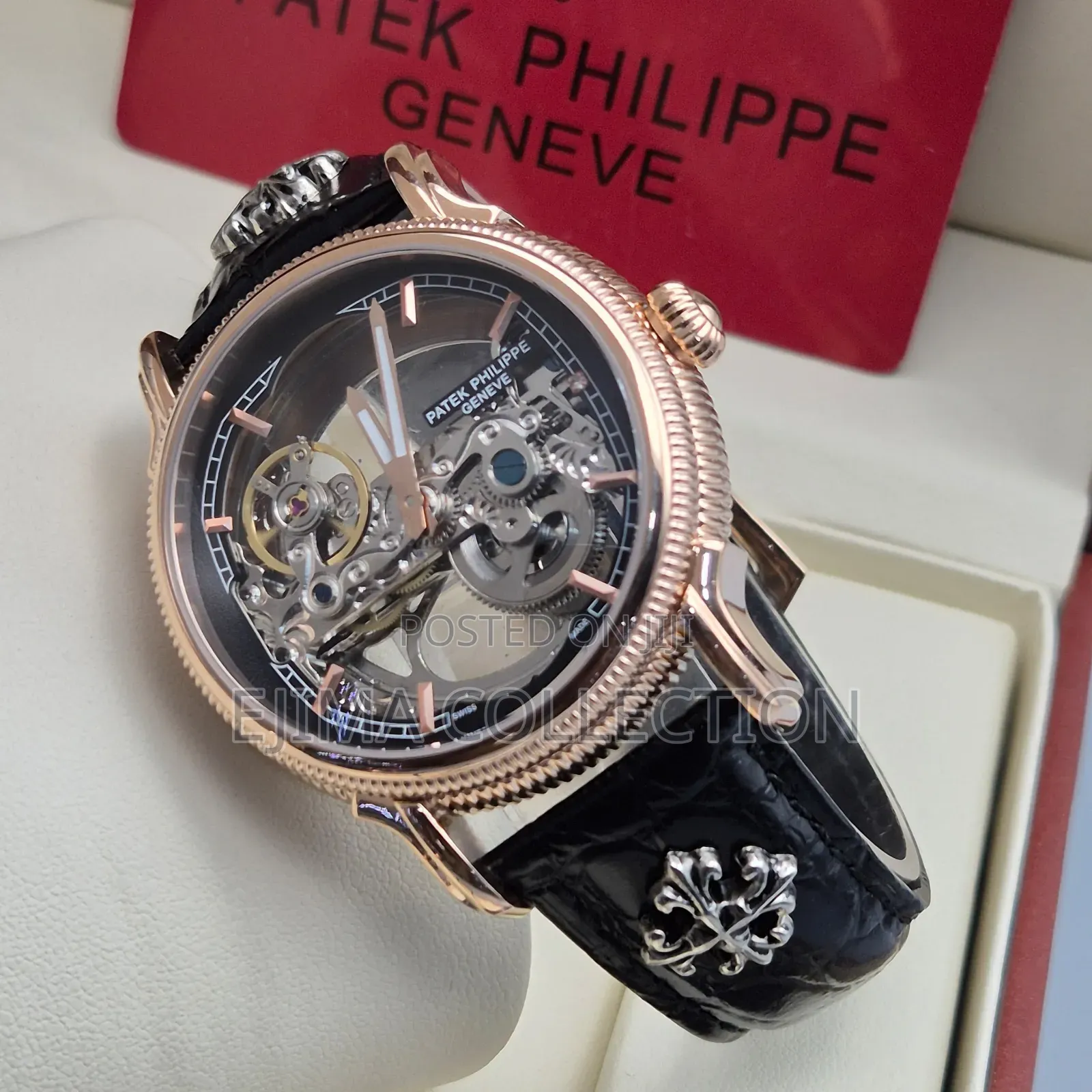 High Quality Patek Philippe Leather Automatic Watch