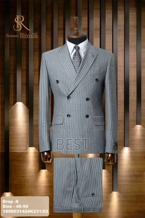 Strips Turkish Double Breasted Suit