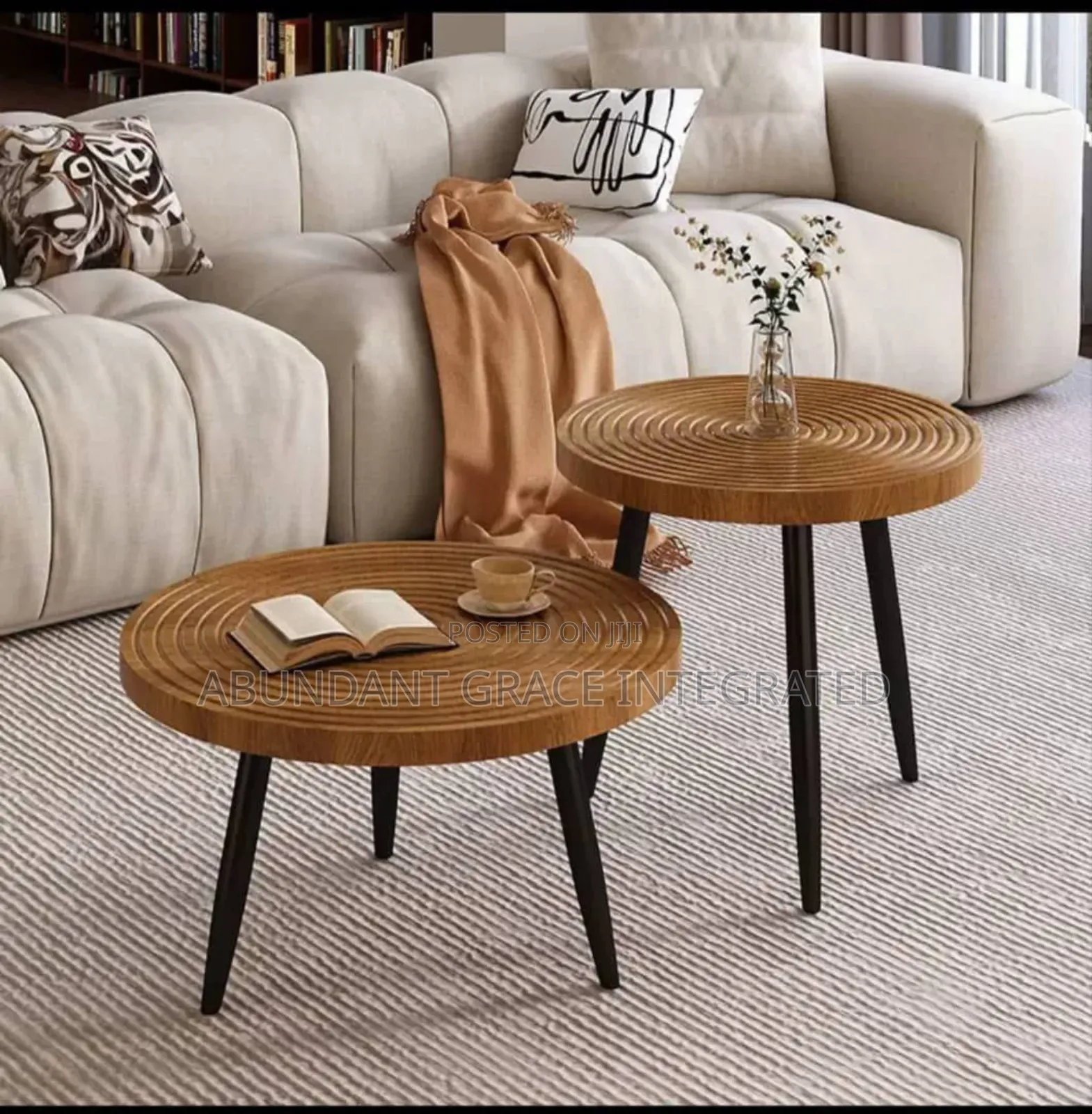 Wooden Marble Design Centre Table.