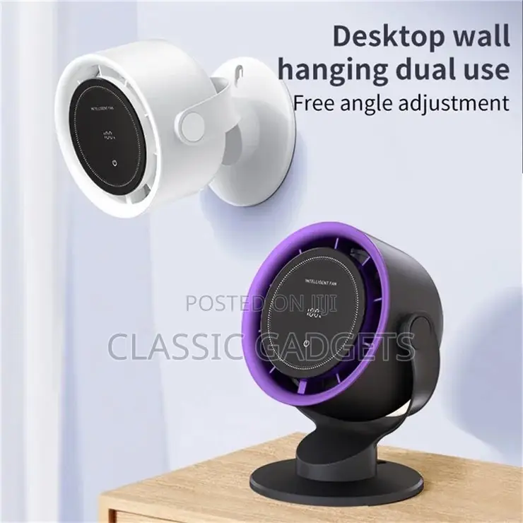  Touch Screen Rechargeable Desktop Fan