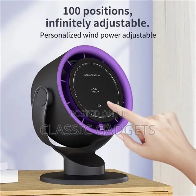  Touch Screen Rechargeable Desktop Fan