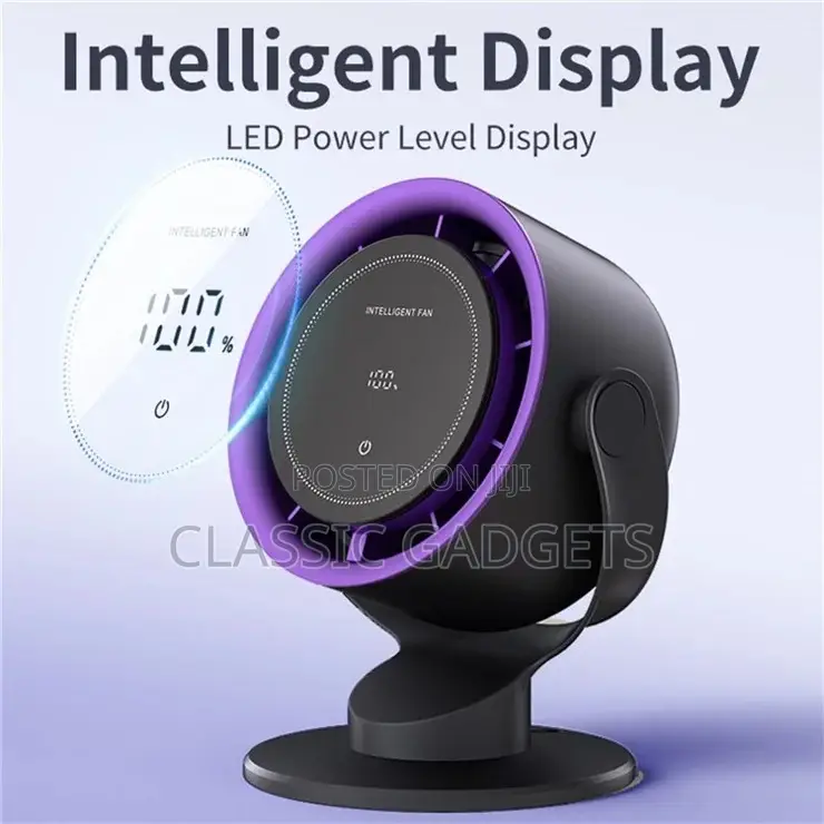  Touch Screen Rechargeable Desktop Fan