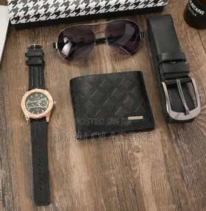 Jesou Collection Men's Wrist Watch With Gift Set