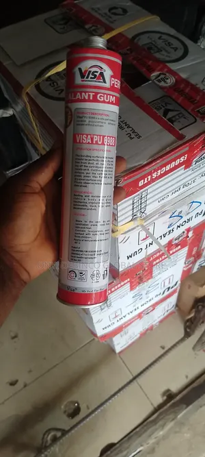 Visa Pu Iron Glazing Adhesive Sealant Gum Black 6988