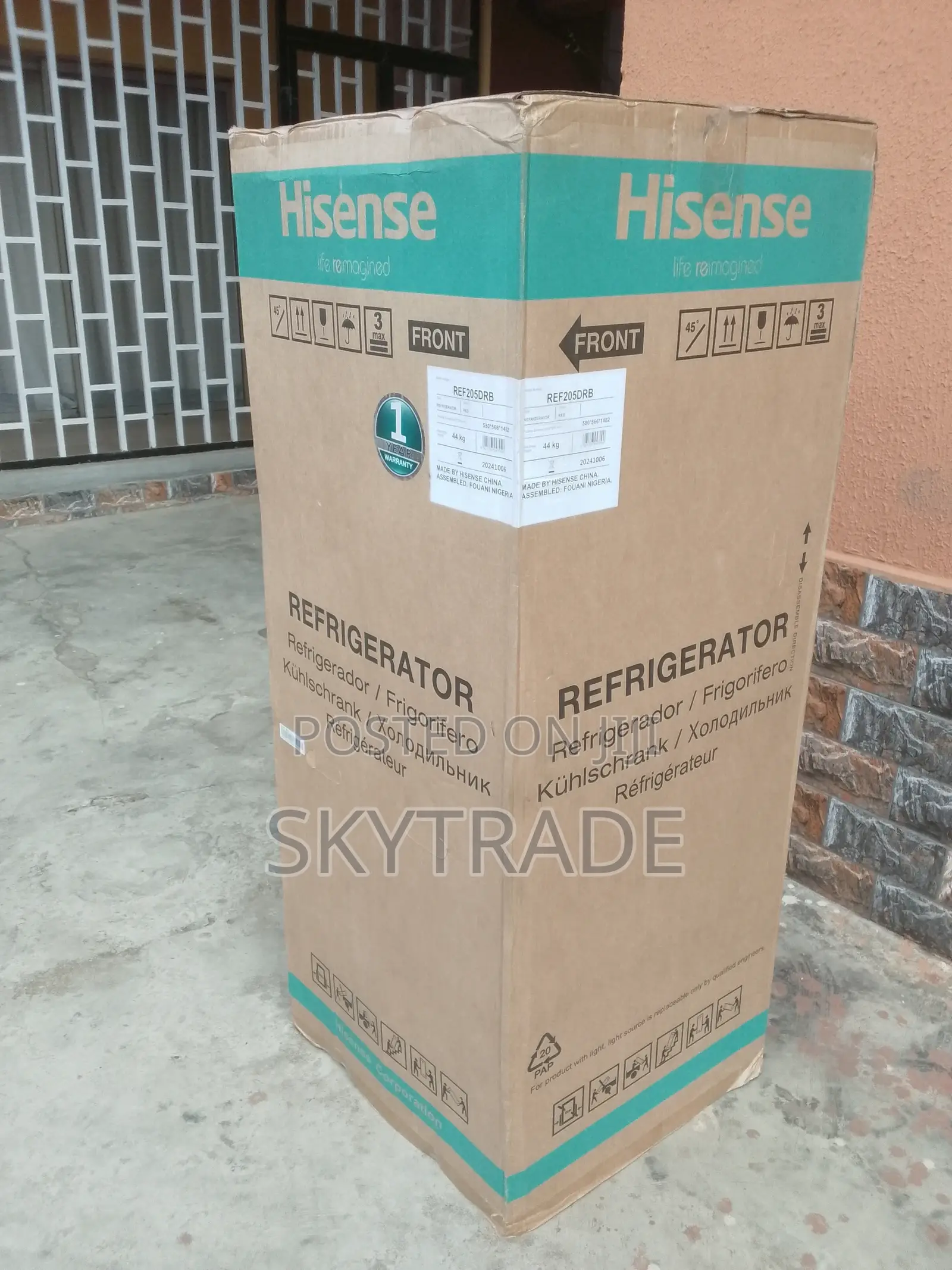 Quality Hisense "Ref205drb"-Refrigerator +Dispenser 2doors
