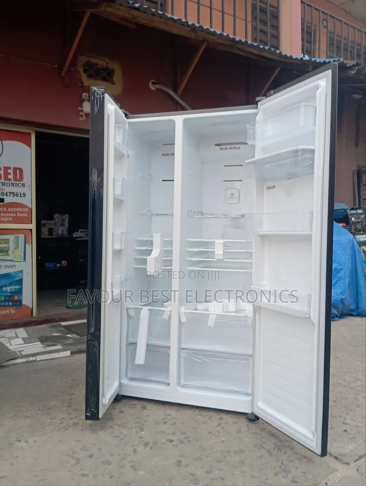 Hisense 529l Side by Side Fridge+ Dispenser Fast Freezing