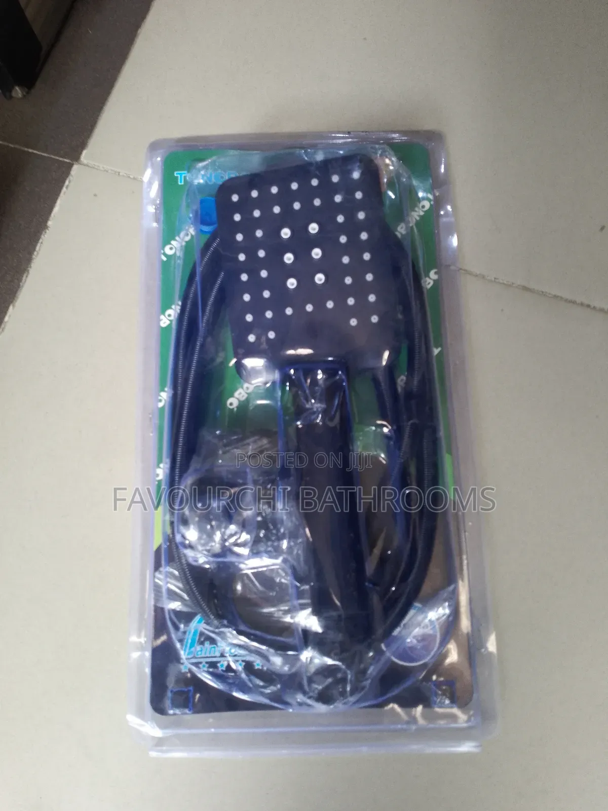 Black Hand Shower With Cable