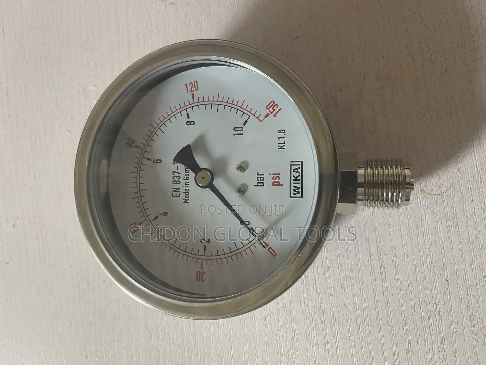 Pressure Gauge 4” Inches 10 Bar
