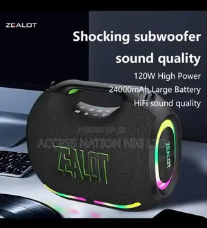 Zealot-ze01 120w Portable Speaker Subwoofer Waterproof