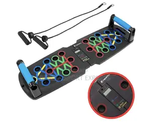 Push Up Board With Counter, Timer & Resistant Band
