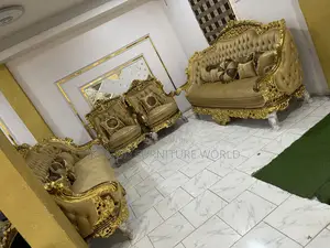 Complete Set of High Quality Imported Royal Fabric Sofa Chai