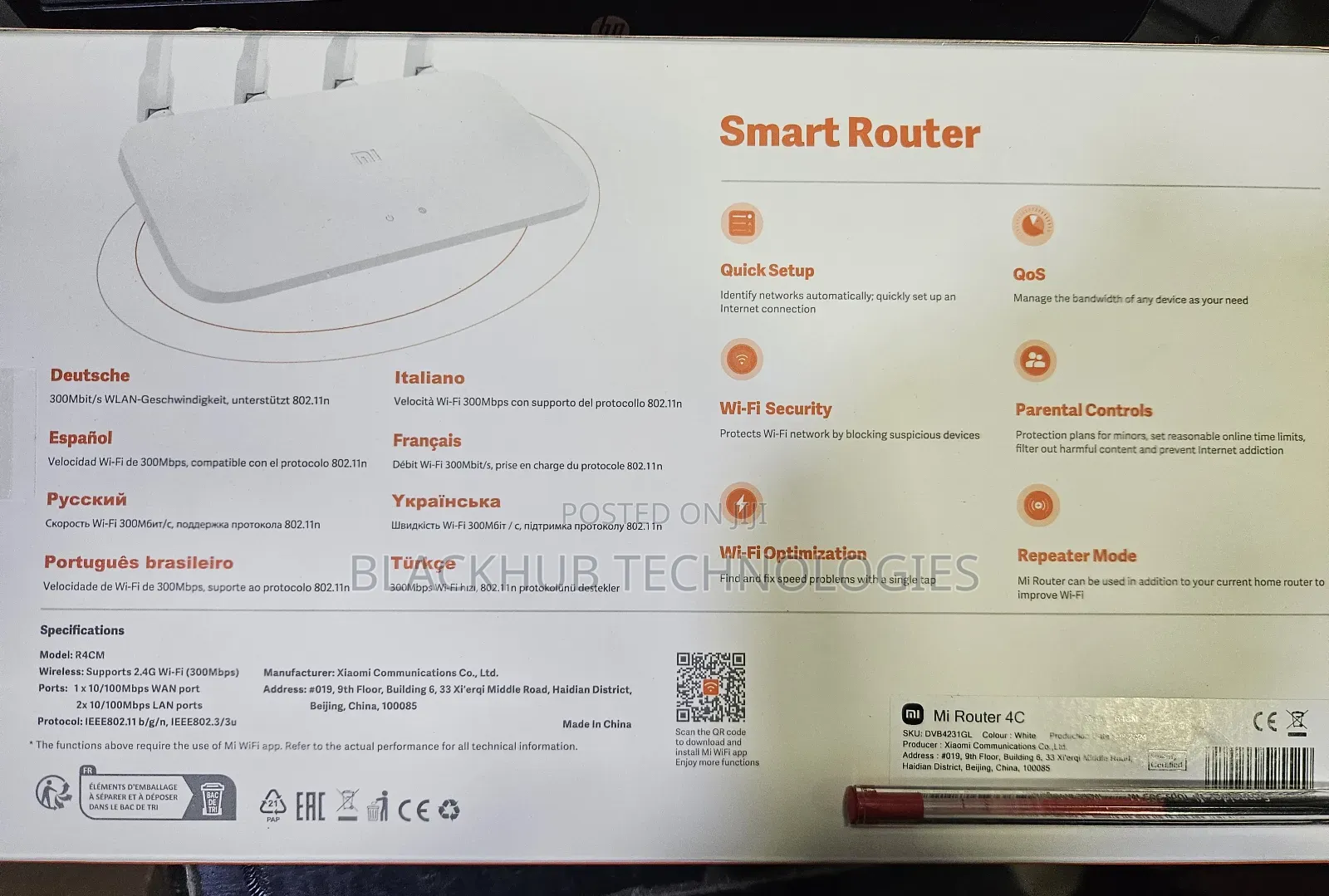 Mi Router 4c 300mbps High Speed