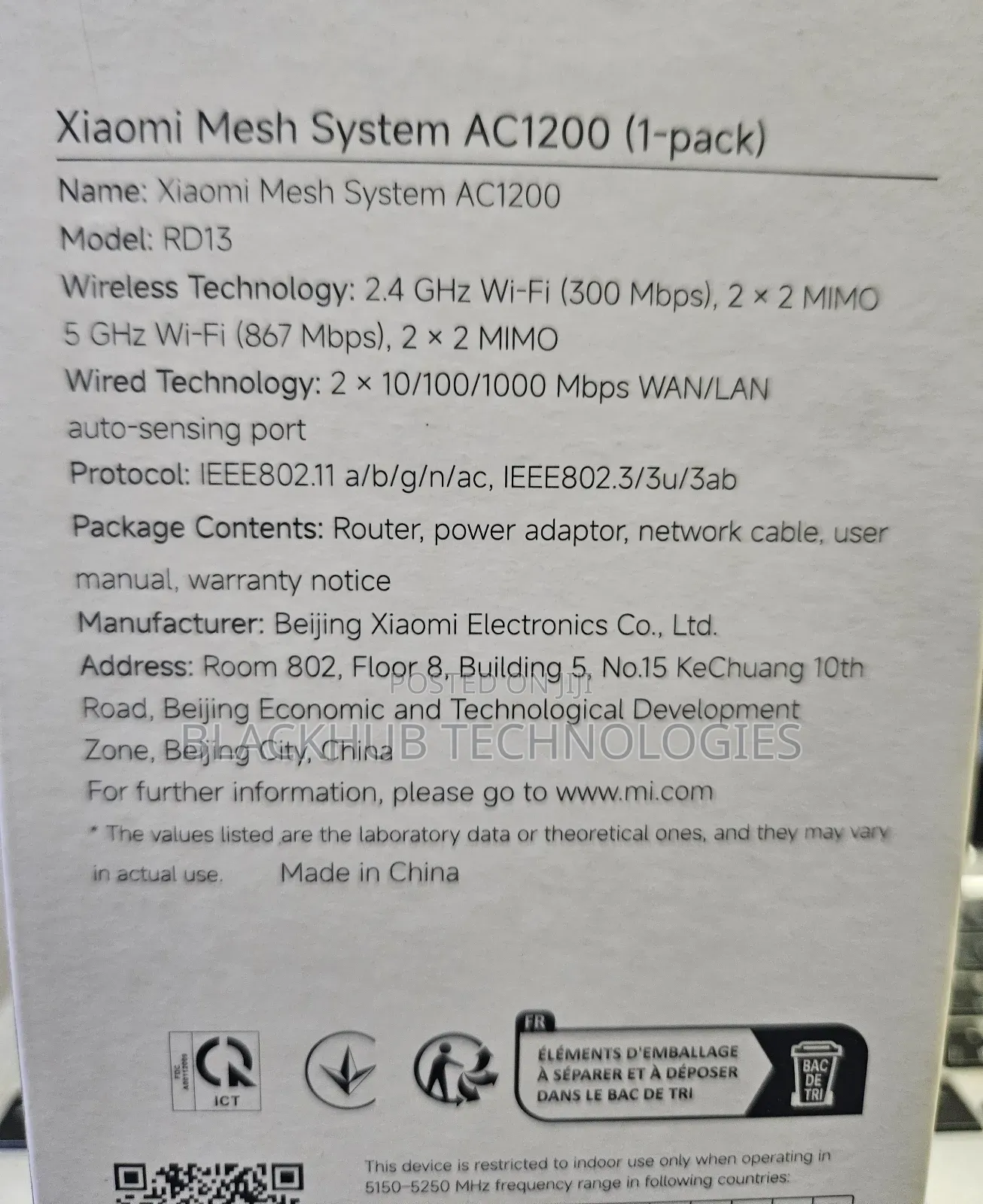 Xiaomi Mesh System Ac1200