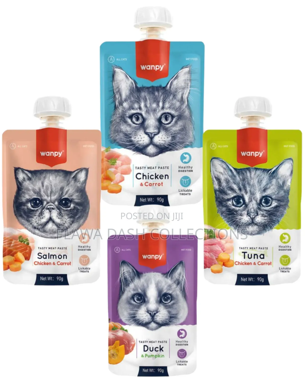 Wanpy Tasty Meat Paste Cat Treat for All Size Cats