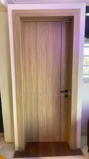 Brown 8ft Hdf Matt Door