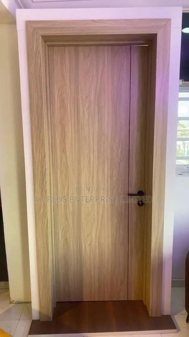 Brown 8ft Hdf Matt Door