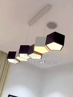 Nordic Geometric Cube Chandelier