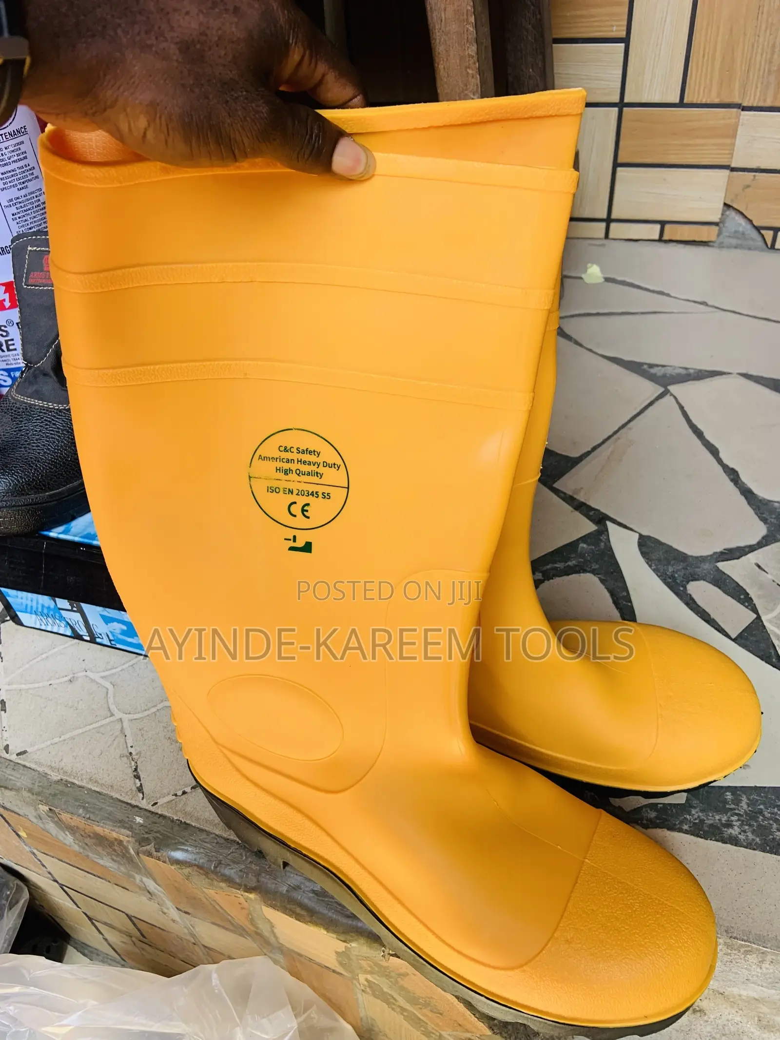 Safety Rainboot With Hard Tip Toe