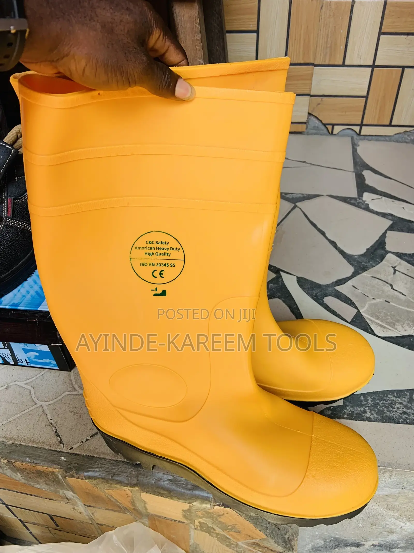 Safety Rainboot With Hard Tip Toe