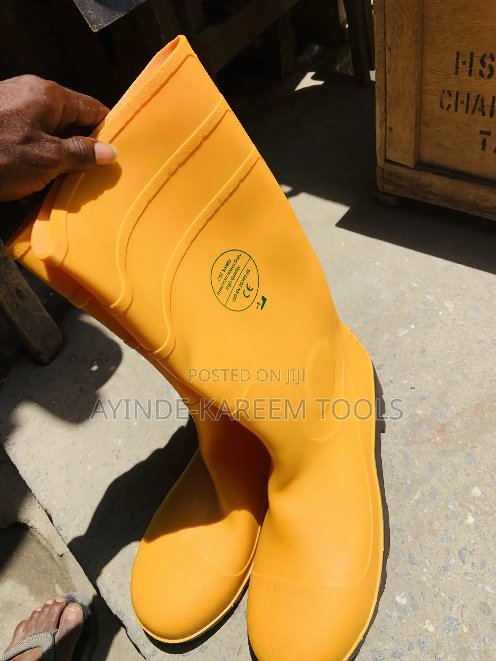 Safety Rainboot With Hard Tip Toe