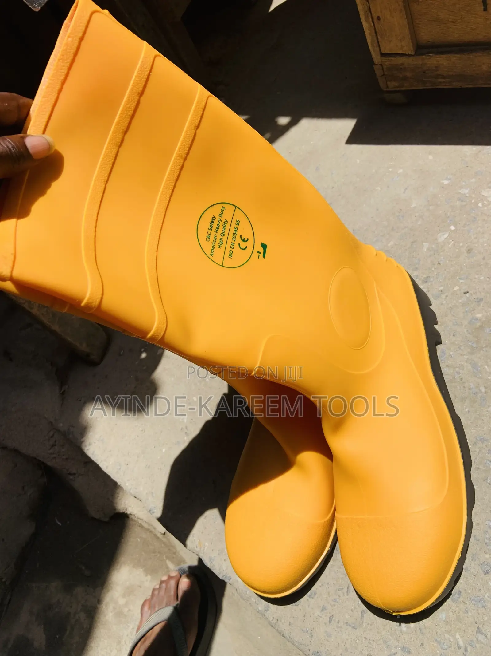 Safety Rainboot With Hard Tip Toe