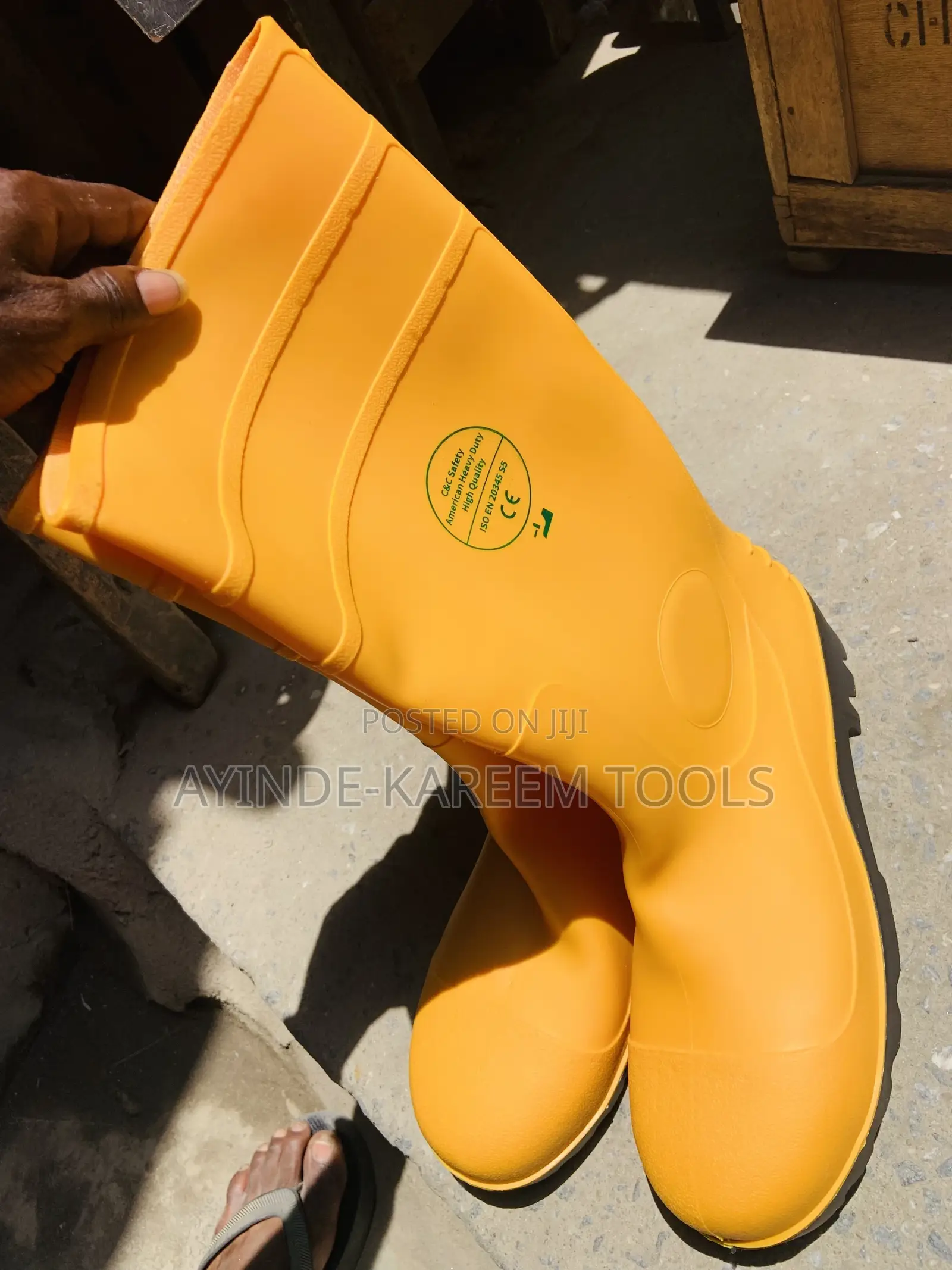 Safety Rainboot With Hard Tip Toe