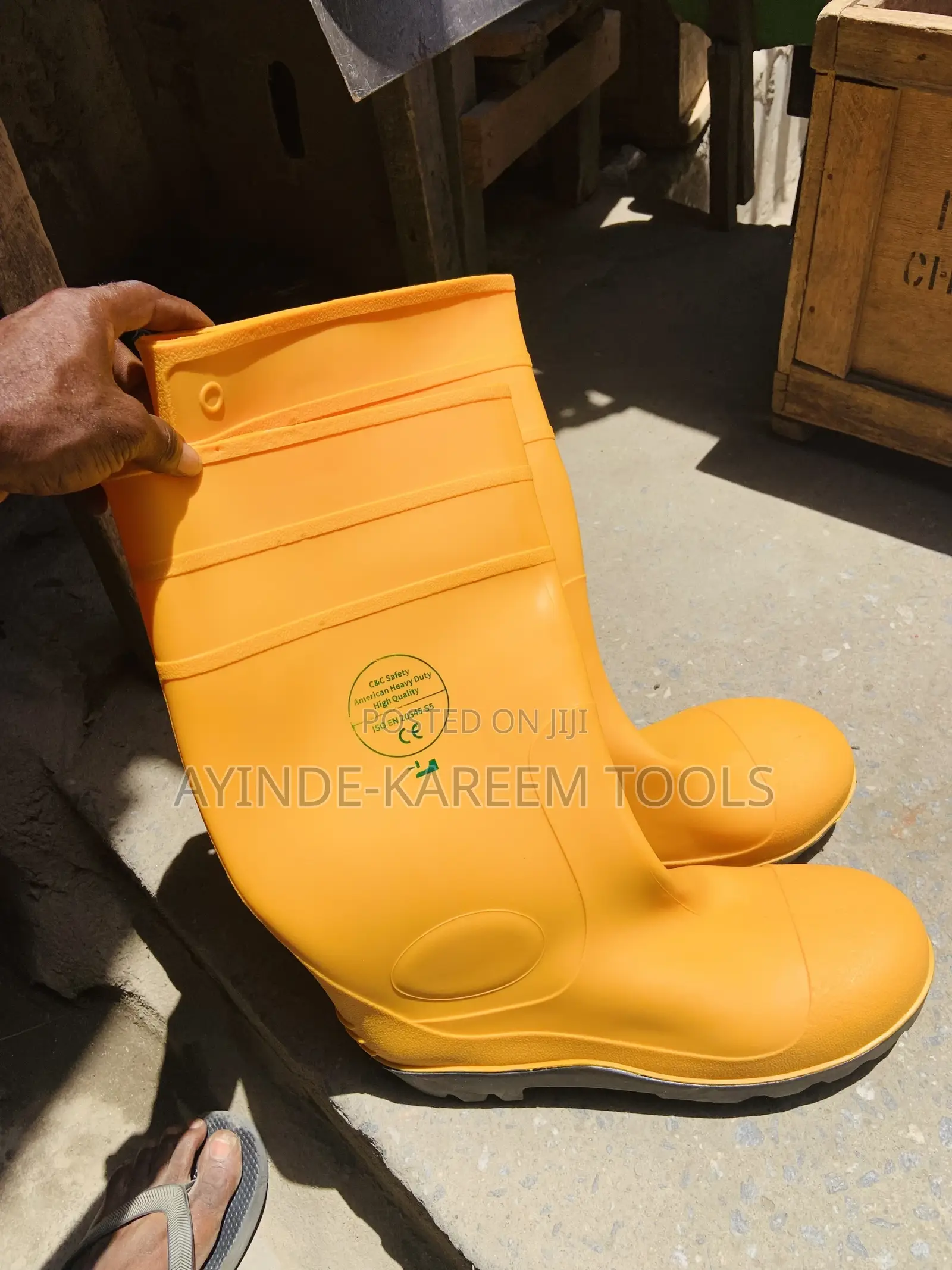 Safety Rainboot With Hard Tip Toe
