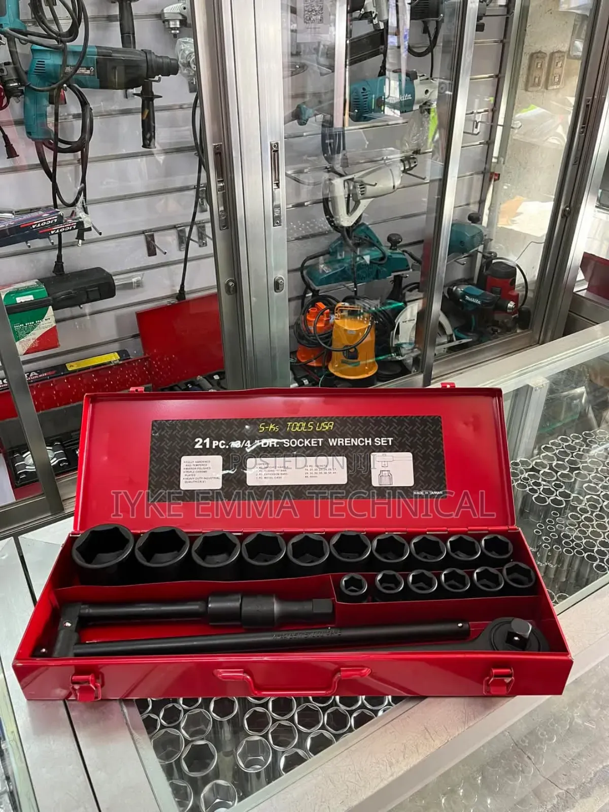 3/4" Drive 21pcs Socket Wrench Set.