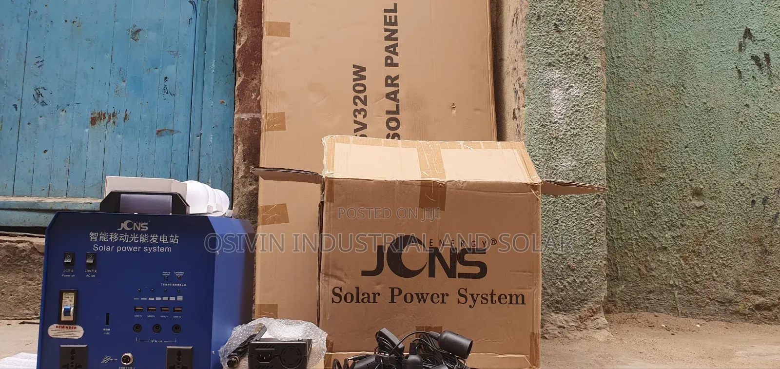 1800w JCNS Solar Generator With 320w Double Panel 52v