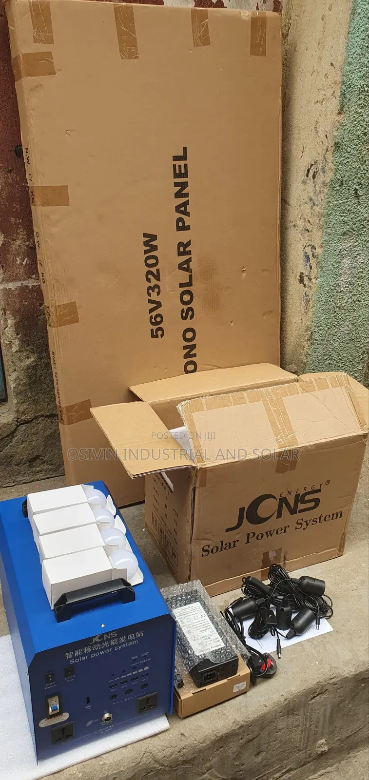 1800w JCNS Solar Generator With 320w Double Panel 52v