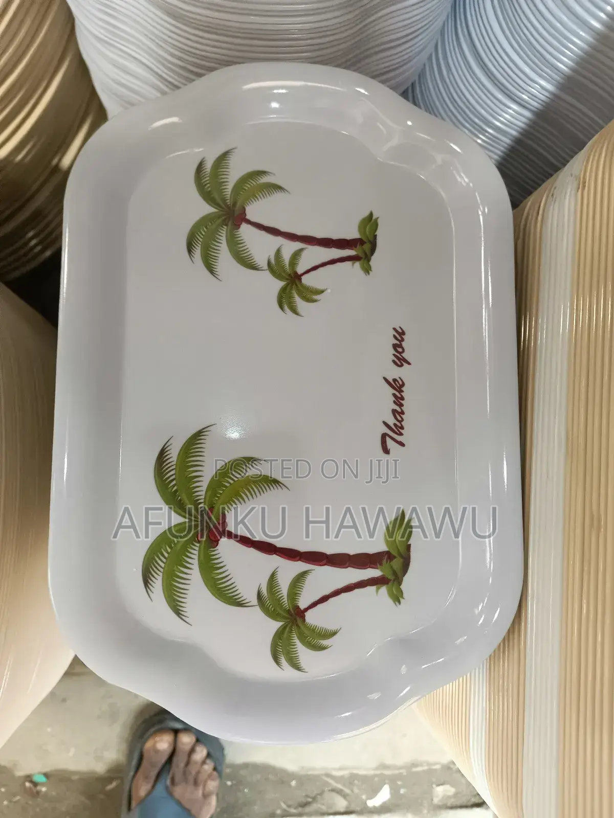Ceramic Unbreakable Medium Tray 12pcs