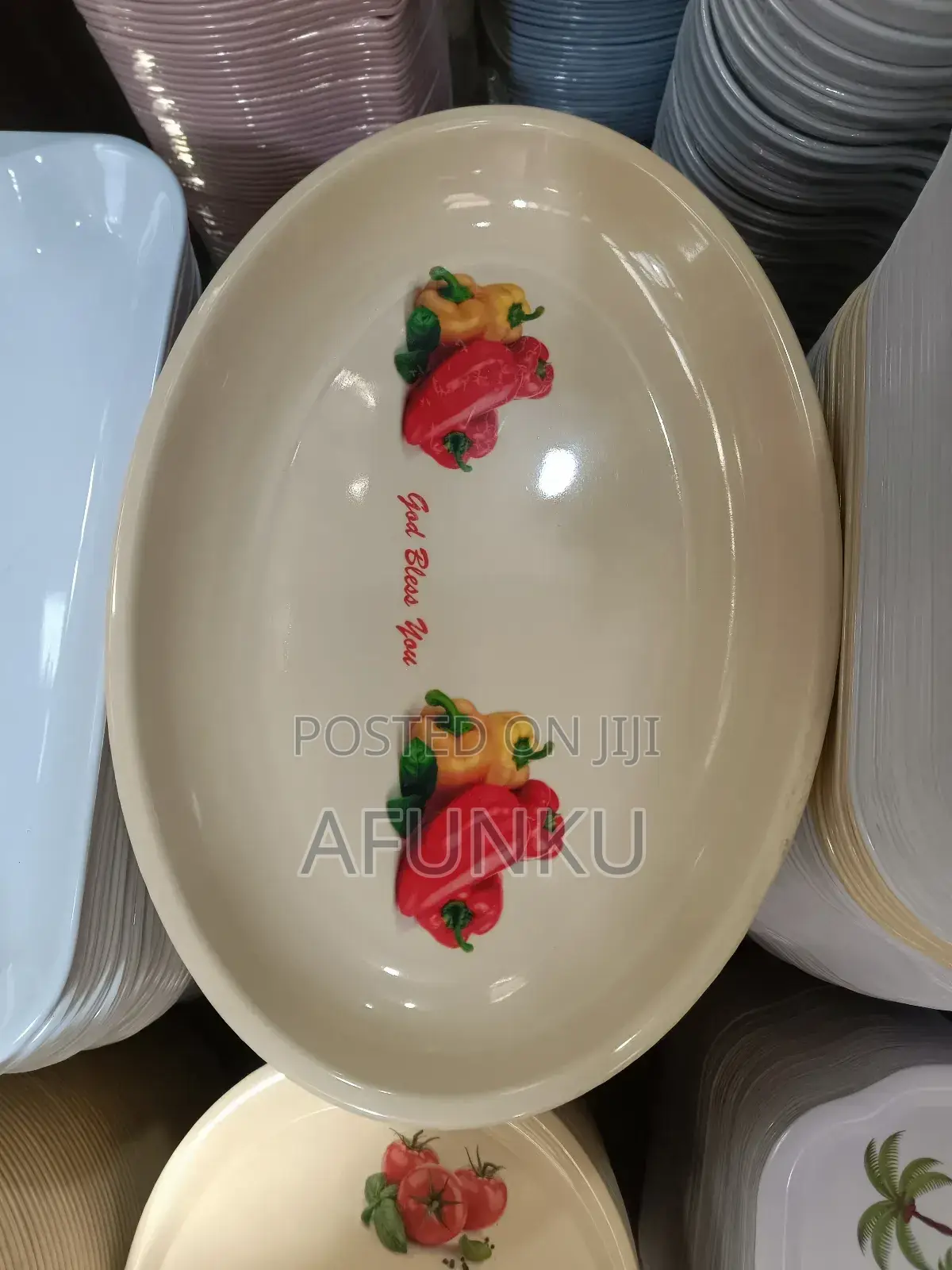 Unbreakable Oval Trays 12pcs