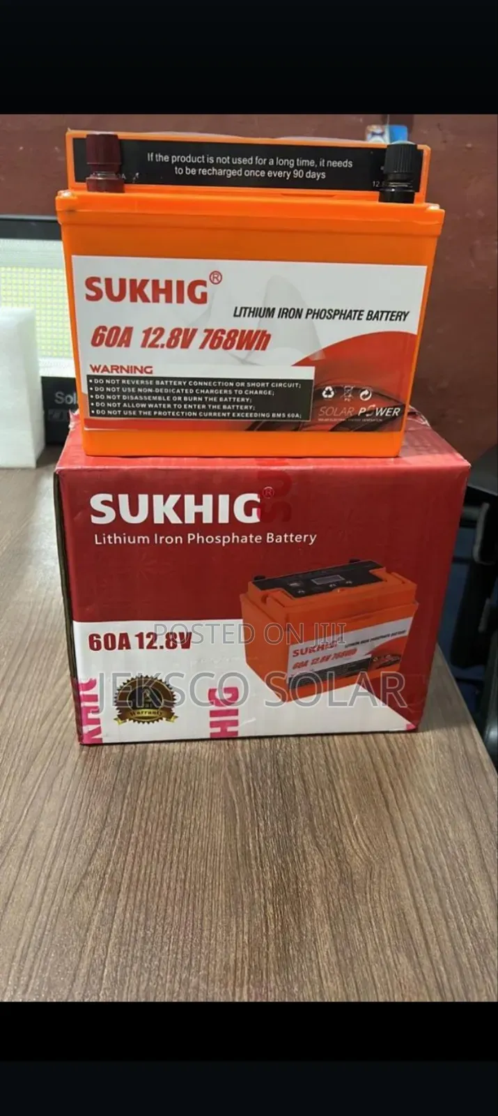 60ah Lithium Phosphate Battery, Sukhig.