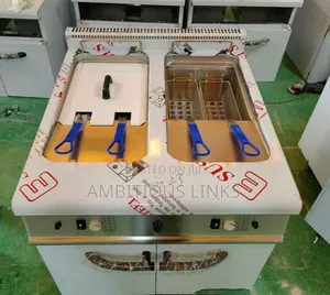 Photo - Industrial 4 Basket Gas Deep Fryer