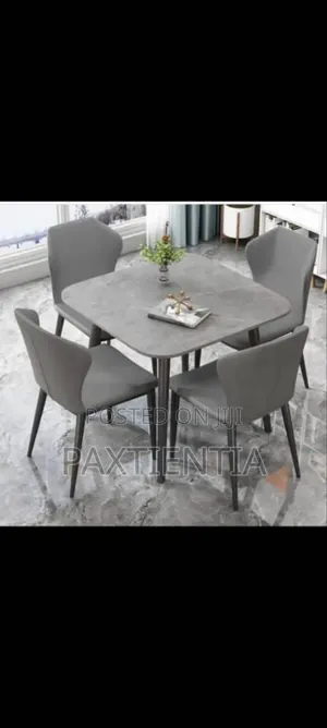 Marble Minimalist 4 Seater Dinning Set